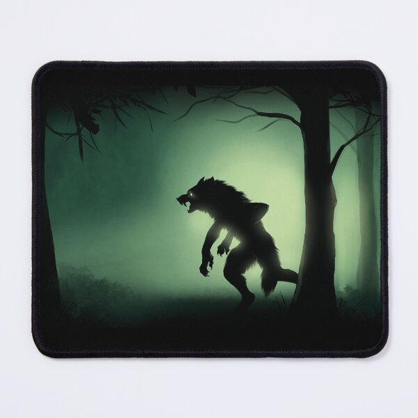 Item preview, Midnight Stalk - Werewolf horror forest scene designed and sold by Jennette Brown.