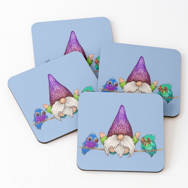 Item preview, Gnome and birds on a wire designed and sold by SarahCD13.