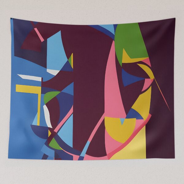 Item preview, Diseño vibrante de cubo-futurismo designed and sold by The Bubble 1307.