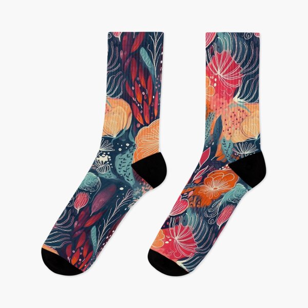Item preview, Country style abstract Floral 1 designed and sold by Art by Lilia.
