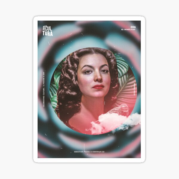 Maria Felix - Recultura 006 Sticker
