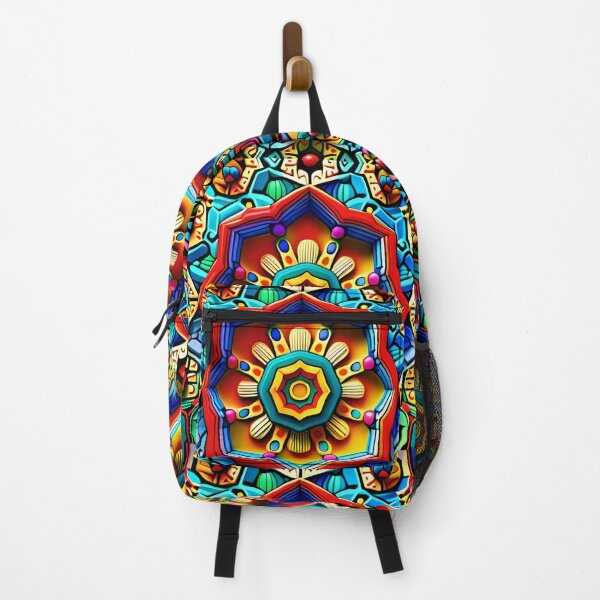 Item preview, colorful mandala tile pattern designed and sold by basitcv.