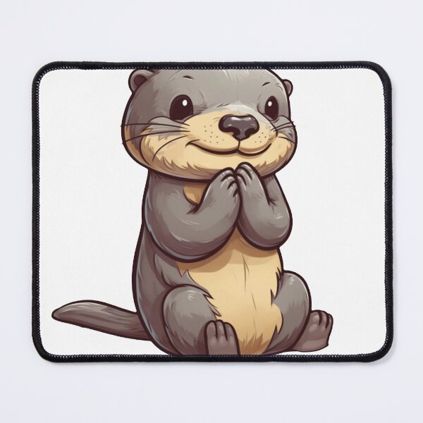 Item preview, Happy Otter designed and sold by CuteAnimalPrint.