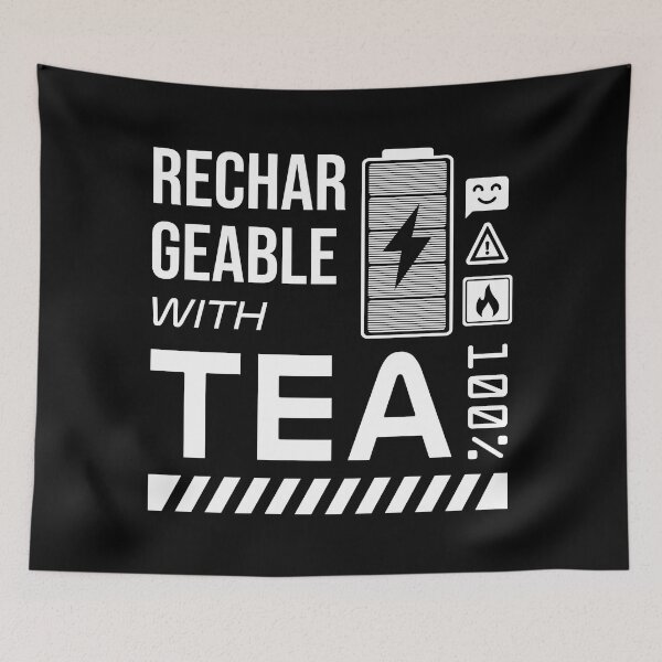 Item preview, Rechargeable with Tea - White Label designed and sold by forgottenfuture.