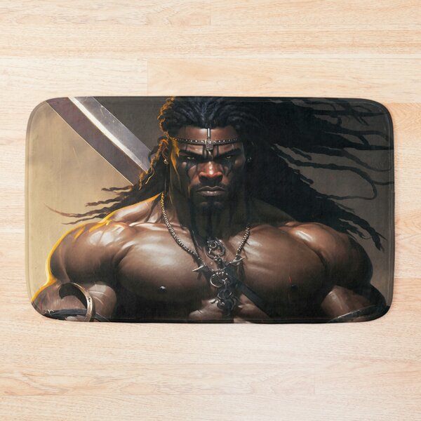 Item preview, Black African Barbarian Warrior Fearless Ancestor Abstract Art designed and sold by MasterArtsman.