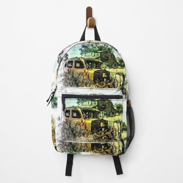 Item preview, We Got Lost in the Hayfield, Old car and barn, rural Oklahoma, USA designed and sold by JohnDSmith.