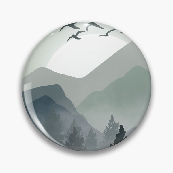 Item preview, Atardecer en la montaña Mountain Sunrise Forest Fog Art designed and sold by VitaleHouse.