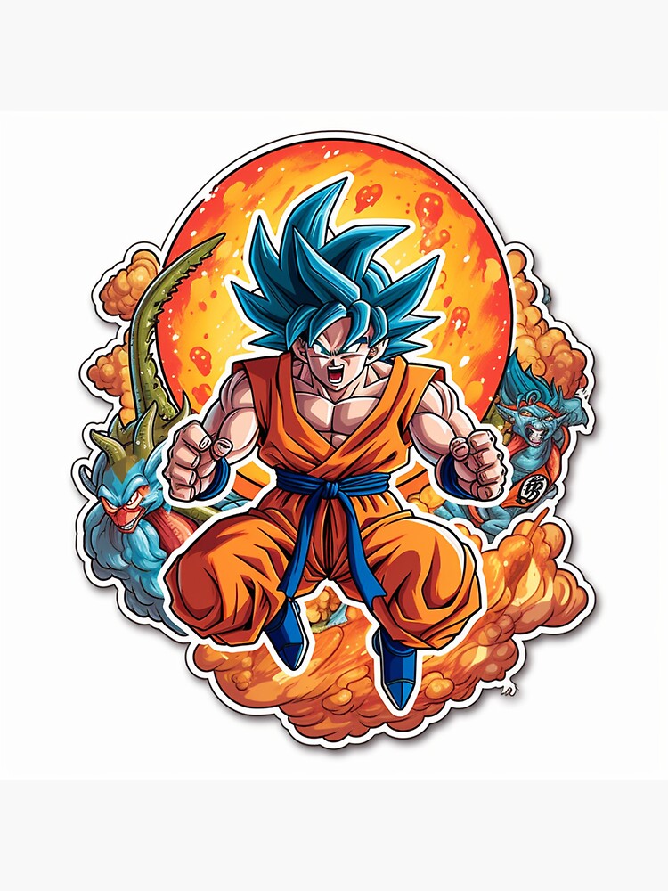 Goku Super Saiyan Blue Kaioken x20 / Surpass Your Limits | Sticker