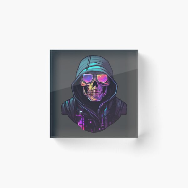 Item preview, Hooded Cyberpunk Skeleton designed and sold by HilltopGraphics.