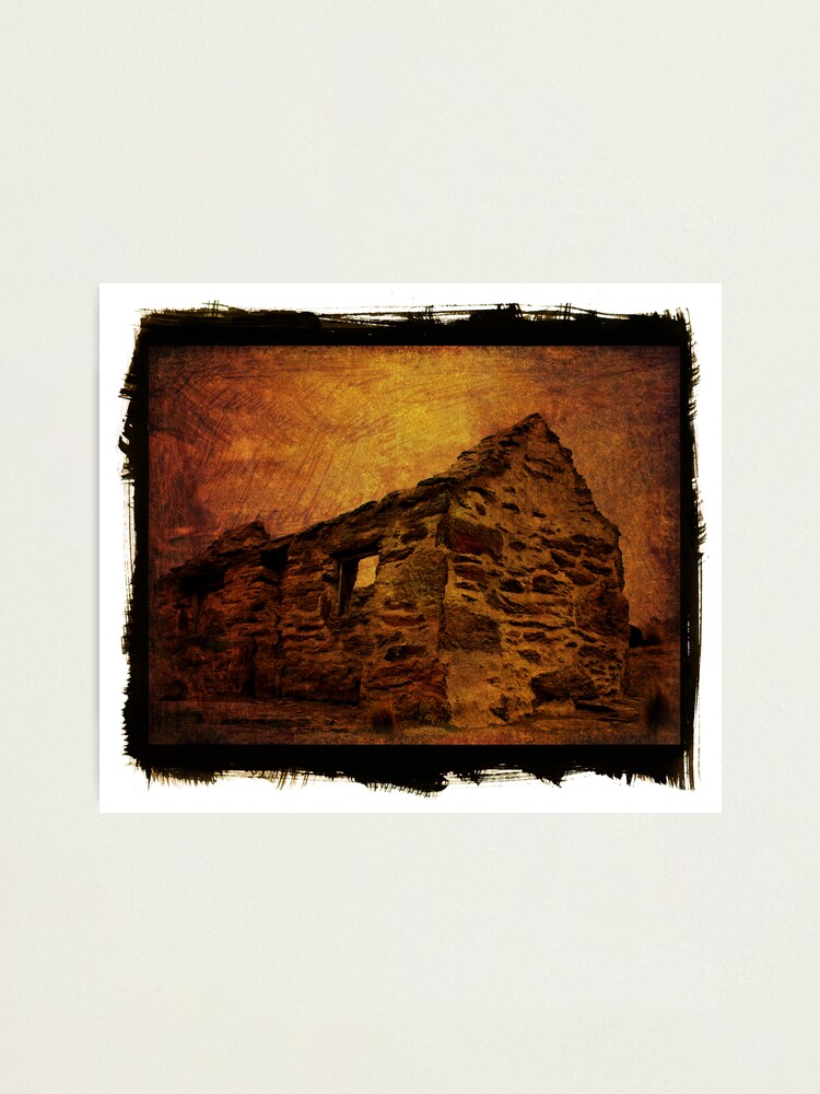 Alternate view of stone house Photographic Print