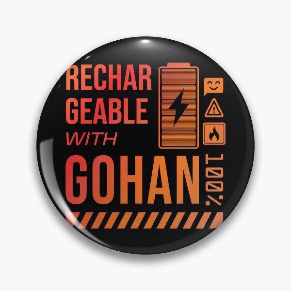 Item preview, Rechargeable with Gohan - Rusty Label designed and sold by forgottenfuture.