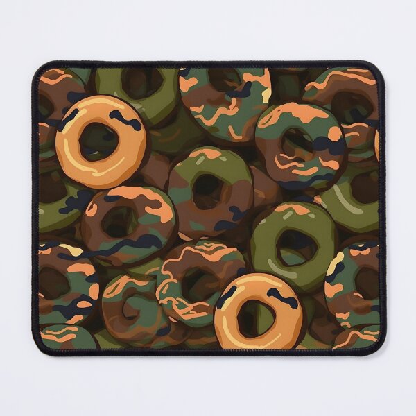 Item preview, Camouflage Donuts Pattern designed and sold by candlewithhare.