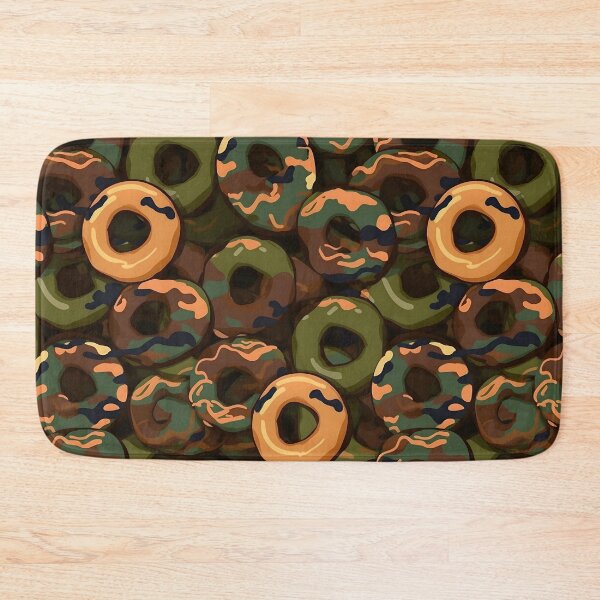 Item preview, Camouflage Donuts Pattern designed and sold by candlewithhare.