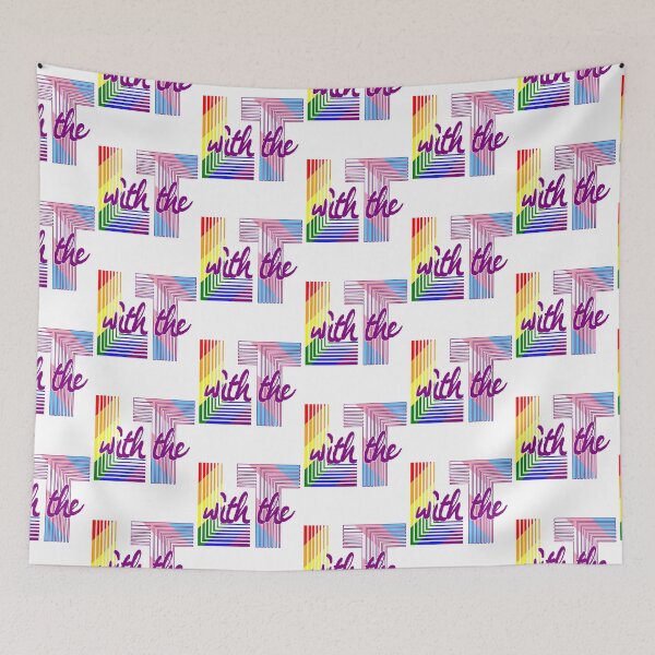 Item preview, L With The T LGBTQ+ trans rights lesbian pride solidarity designed and sold by incurablehippie.