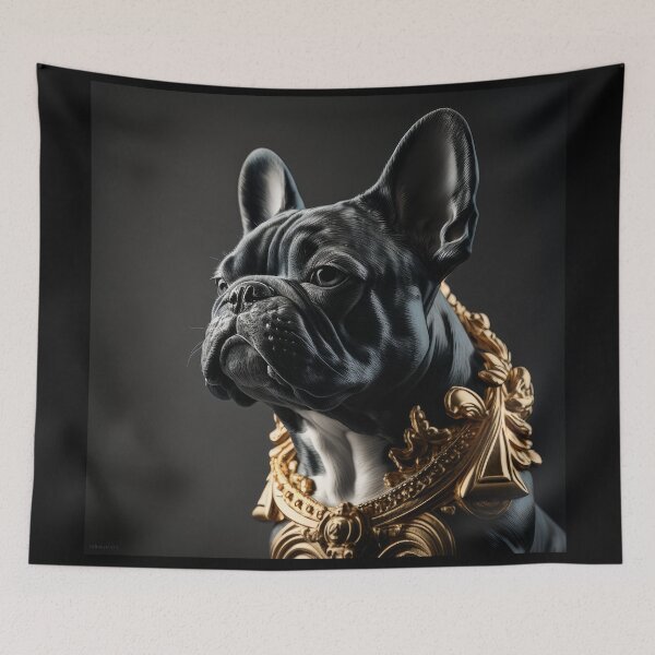 Item preview, Beautiful portrait of a fine art sculpture of a french bulldog designed and sold by Tio-Tecun.