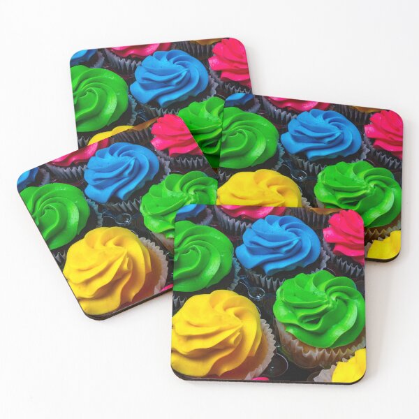 Item preview, Rows Of Colored Frosting Cupcakes designed and sold by Garry Gay.