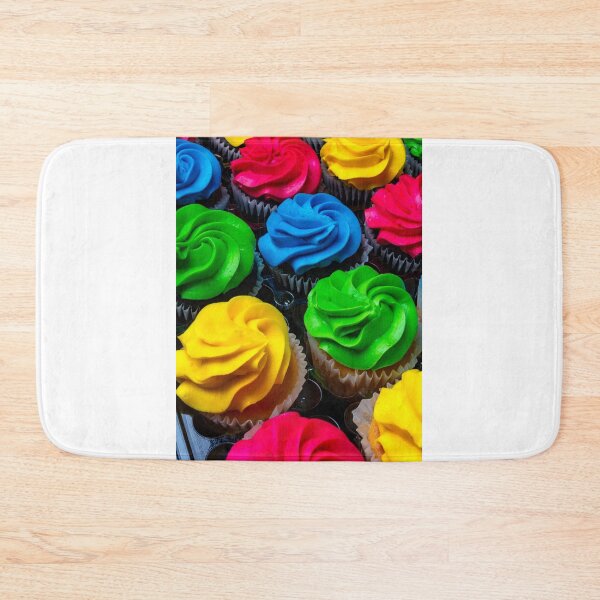 Item preview, Rows Of Colored Frosting Cupcakes designed and sold by Garry Gay.