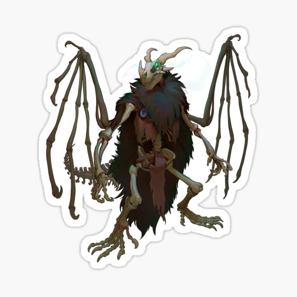 Dragon Skeleton Sticker