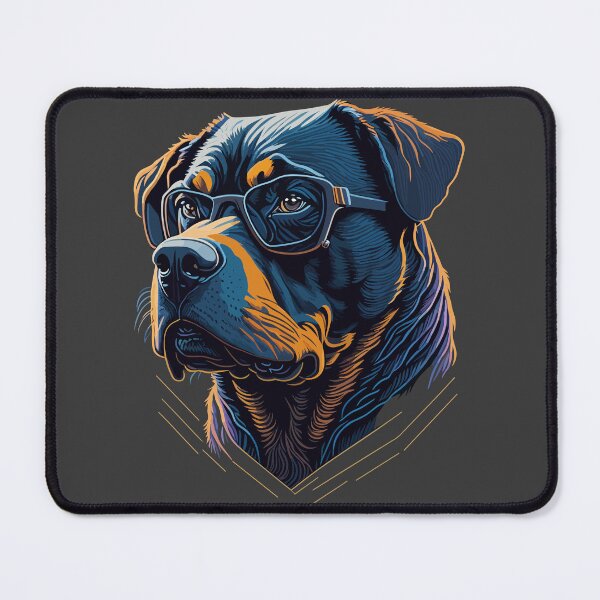 Item preview, Fierce Rottweiler with Sunglasses designed and sold by ArcticWolf-Art.