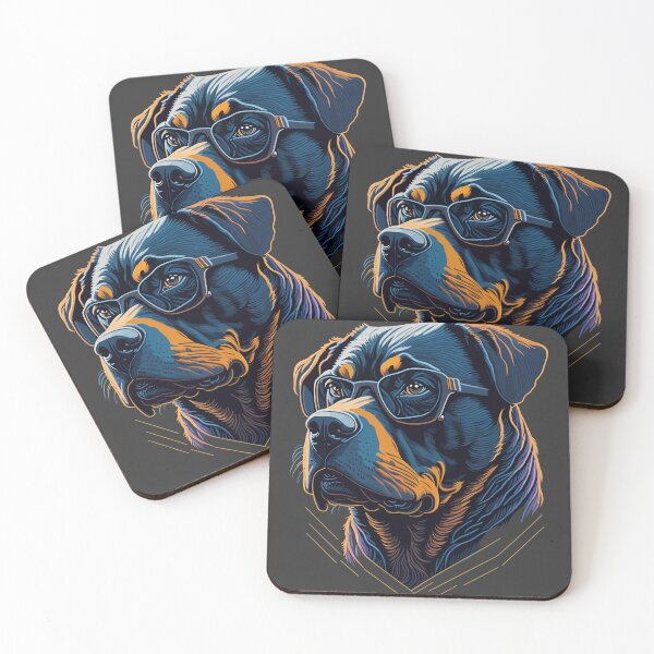 Item preview, Fierce Rottweiler with Sunglasses designed and sold by ArcticWolf-Art.
