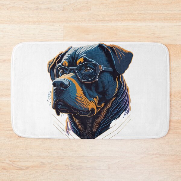 Item preview, Fierce Rottweiler with Sunglasses designed and sold by ArcticWolf-Art.