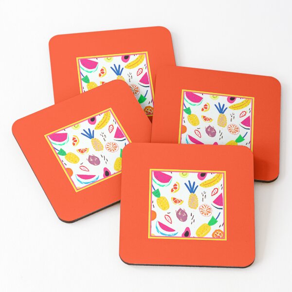 Item preview, Basic Tropical Fruits Patterns Art designed and sold by Health And Fitness Posts e-Store.