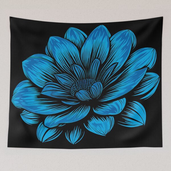Item preview, Serene Blue Blossom designed and sold by ByteyCreatives.