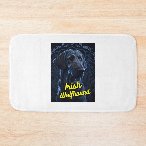 Item preview, Irish Wolfhound Black Background designed and sold by IrishPOD.
