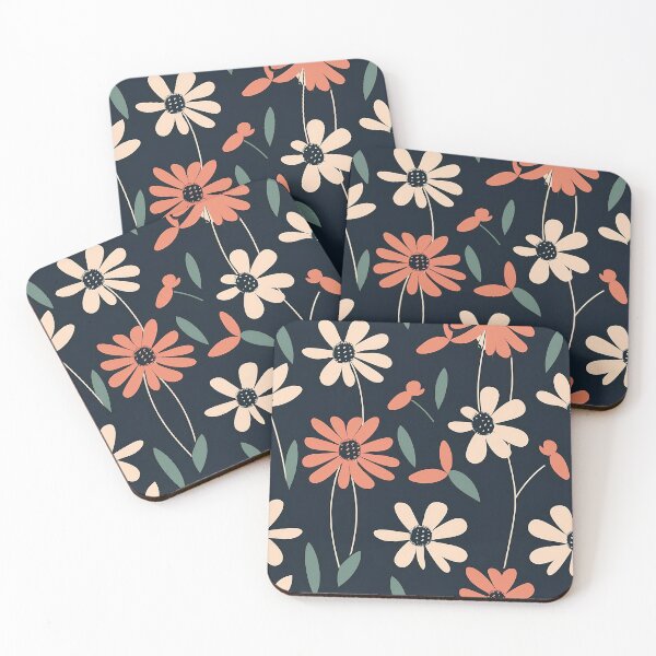 Artikelvorschau, Blumenmuster, einfache abstrakte Blumen entworfen und verkauft von ArtVilleStore.