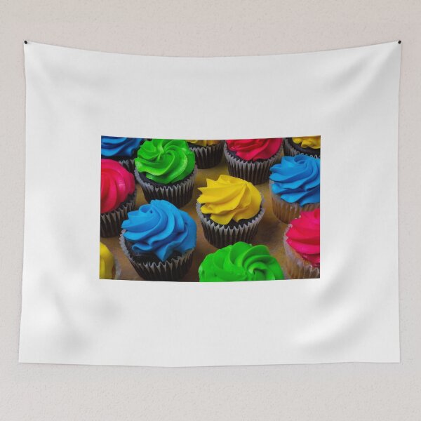 Item preview, Colorful Frosting Covered Cupcakes designed and sold by Garry Gay.