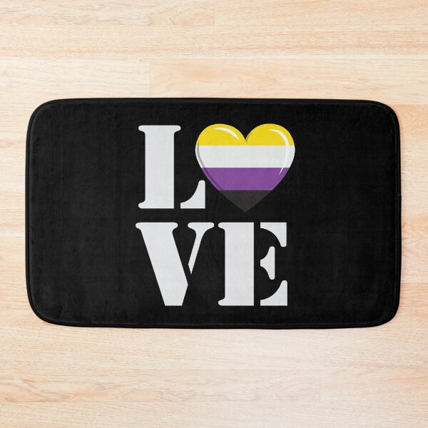 Item preview, LOVE Non Binary pride Heart designed and sold by TheirChoice.