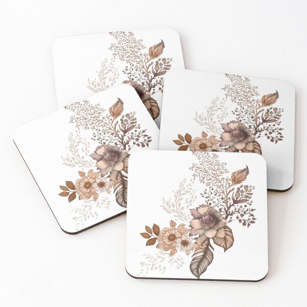 Item preview, A Bohemian Watercolor Circle of Flowers and Leaves - Boho Chic Patterns designed and sold by GVRDesign.