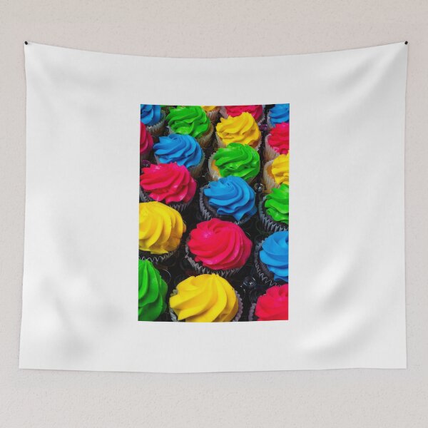 Item preview, Rows Of Colored Cup Cakes designed and sold by Garry Gay.
