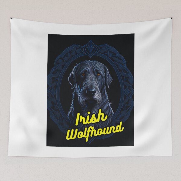 Item preview, Irish Wolfhound Dark Background designed and sold by IrishPOD.