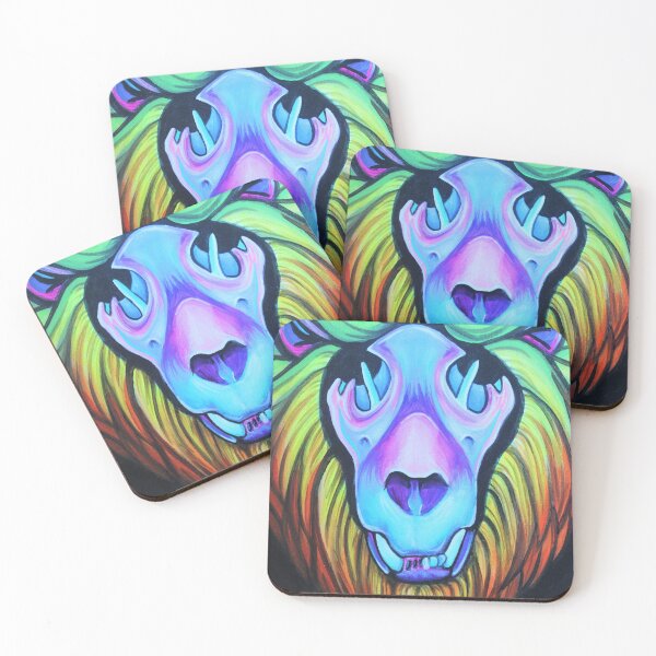 Item preview, Neon Lion Skull designed and sold by GDiEDesigns.