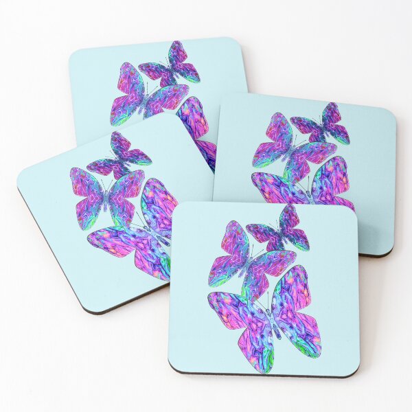 Item preview, Three Butterflies Acrylic Pour designed and sold by Karen Simon.