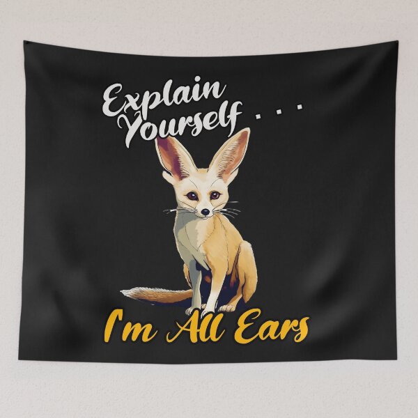 Item preview, Fennec Fox Artwork - Funny, Cute, Adorable Animals t Shirt Design  designed and sold by RarefiedAir.
