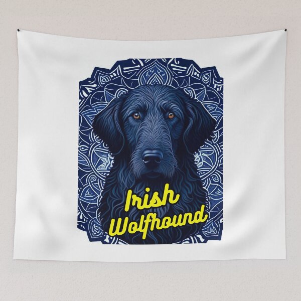 Item preview, Irish Wolfhound White Background designed and sold by IrishPOD.