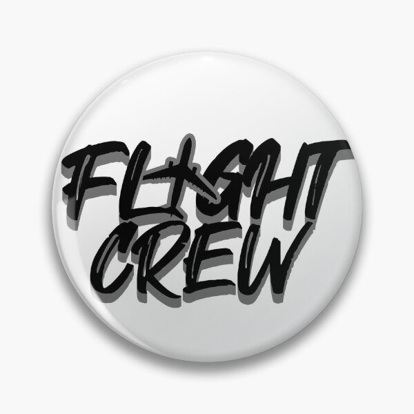 Item preview, Flight Crew with airplane symbol Pilot & Stewardess Flight Attendant sticker shirt and more designed and sold by AviationArtists.