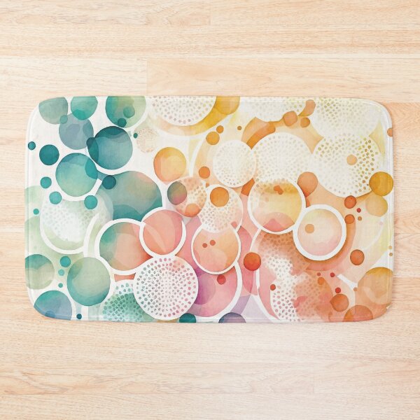 Item preview, An Abstract Watercolor Painting of Pastel Circles - Boho Chic Patterns designed and sold by GVRDesign.