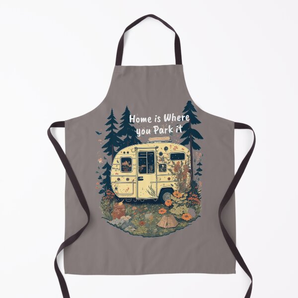 Item preview, Retro Vintage Camping Trailer, Home is Where You Park it designed and sold by Itaya Art.