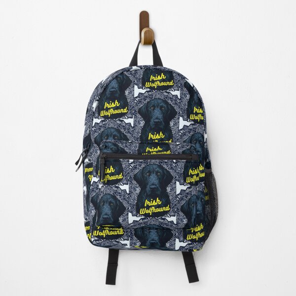Item preview, Irish Wolfhound White Dark Blue Background designed and sold by IrishPOD.