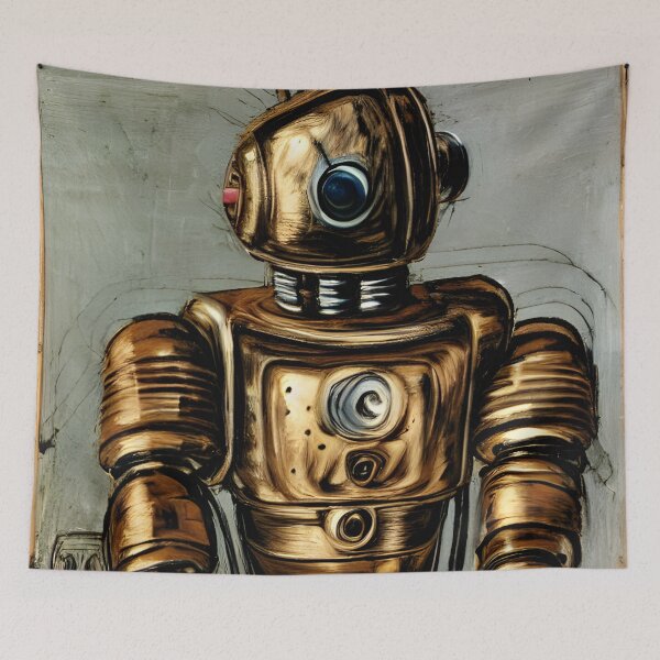 Artikelvorschau, Roboter im Stil berühmter Kunst. entworfen und verkauft von CRAFTER-MEDIA.