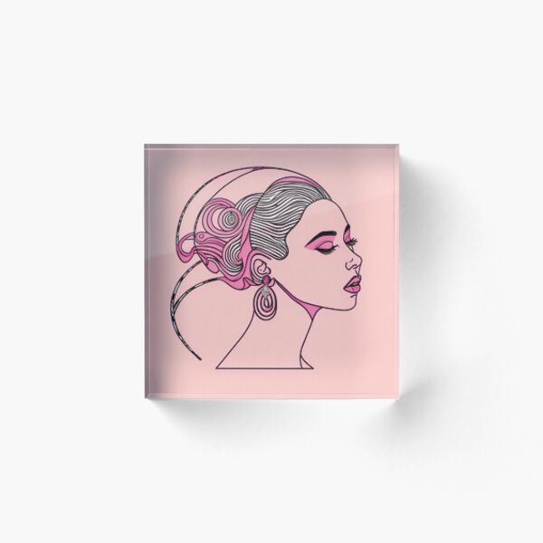 Item preview, Woman Portrait Pink designed and sold by daydreamhour.