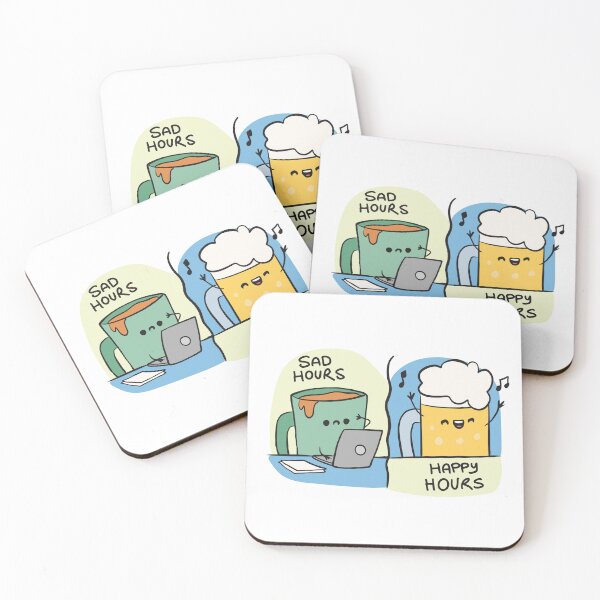 Item preview, Sad Hours and Happy Hours designed and sold by chillaxcats.