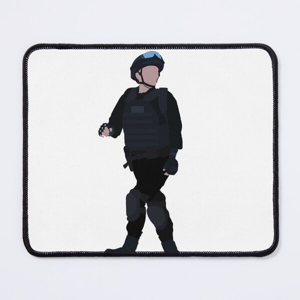 Item preview, Lana Washington walking in bomb squad outfit designed and sold by CrimeDesigns.