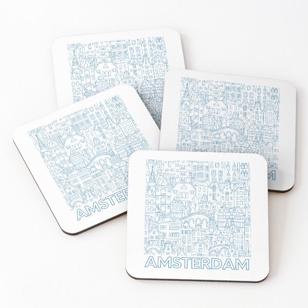 Item preview, Amsterdam - Cityscape Stylish and Minimalist Design designed and sold by Contentarama.