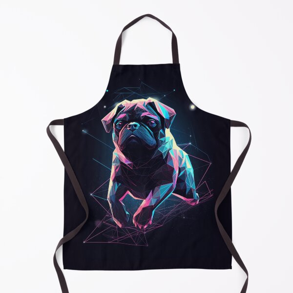 Item preview, Pug dog retrowave vintage neon 80s designed and sold by MDCGraphics.