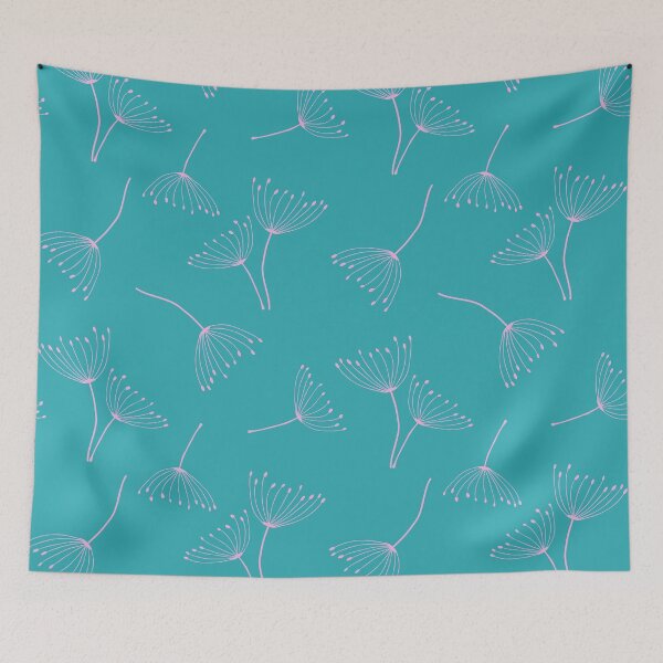 Item preview, Wild Blue Yonder pink hogweed designed and sold by EricaHarwig.