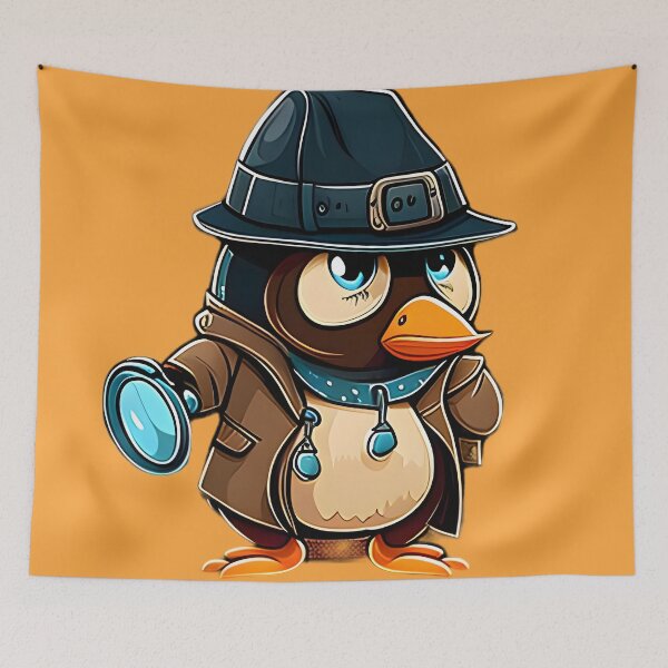 Item preview, Detective Penguin designed and sold by Beaglekawaii.